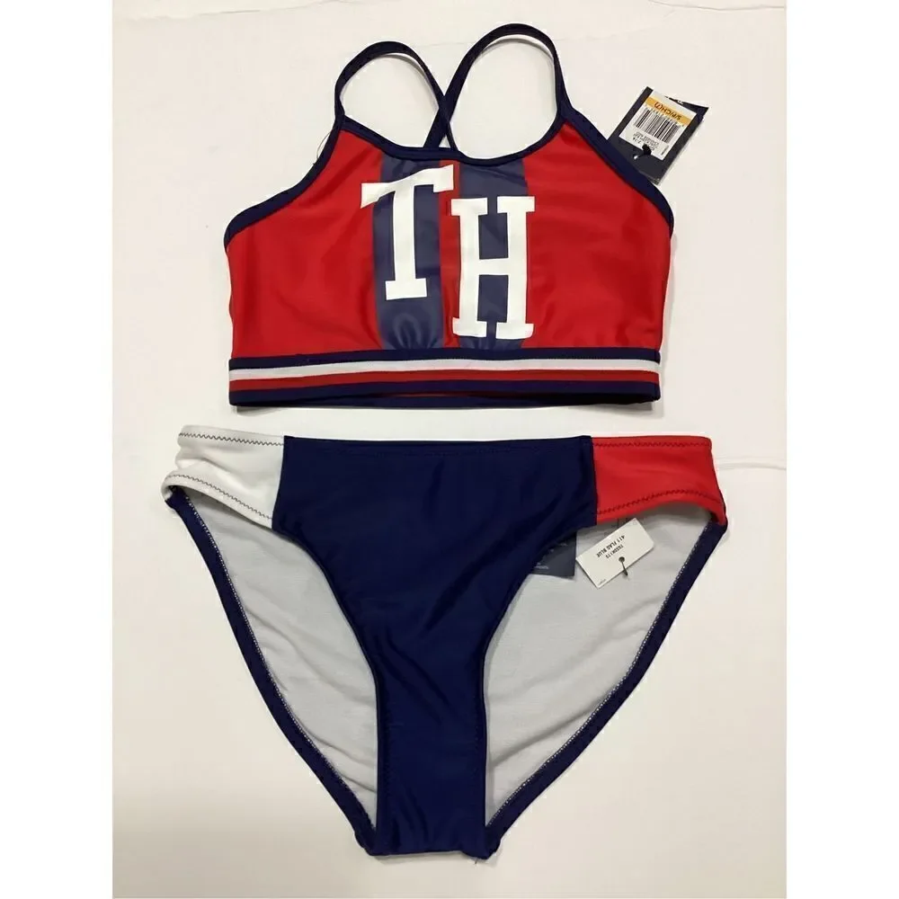 New. Kids Tommy Hilfiger flag bikini. S-top/M-bottom